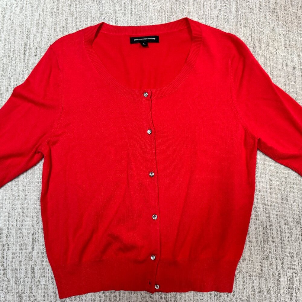 3/4 length sleeve, lightweight cardigan